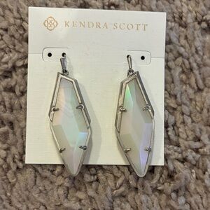 Kendra Scott Iridescent White Earrings